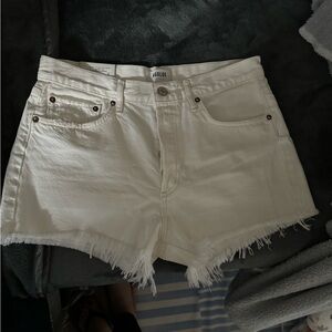 Agolde Parker Vintage White Shorts